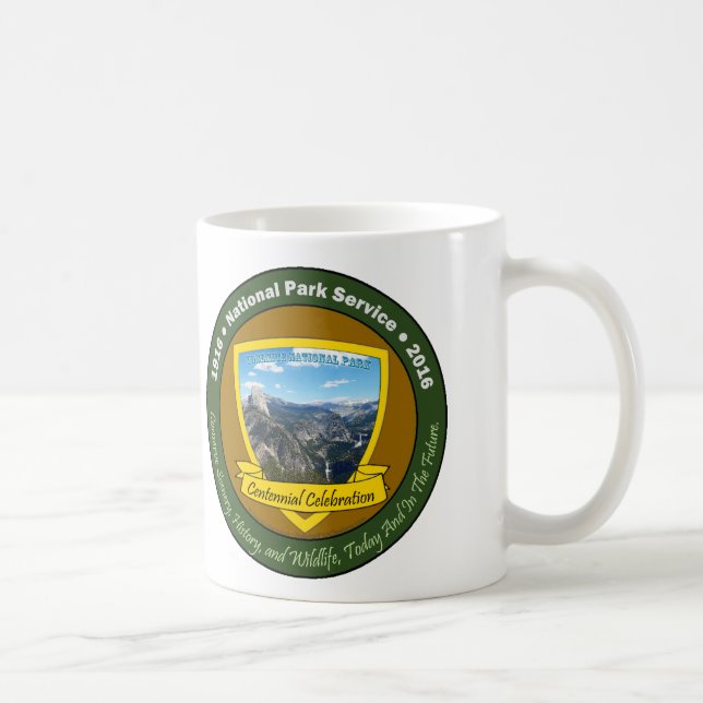 Caneca De Café Magnésio centenário dos Cf de Yosemite do parque (Direita)