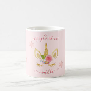 Caneca De Café Magnífico e giro unicórnio de ouro alegre de Nat