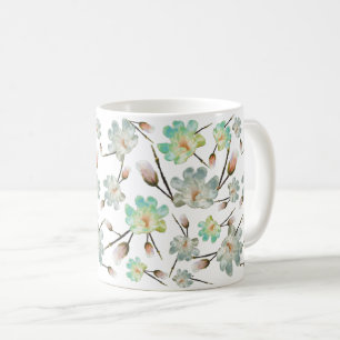 Caneca De Café Magnolia Pattern Classic Mug