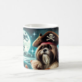 Caneca De Café Magnum the Shih Tzu Pirate Mug