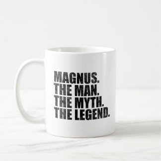 Caneca De Café Magnus name, Magnus The Man The Myth The Legend