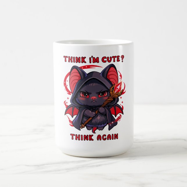 Caneca De Café Mago de Morcego Fofo e Divertido  (Centro)