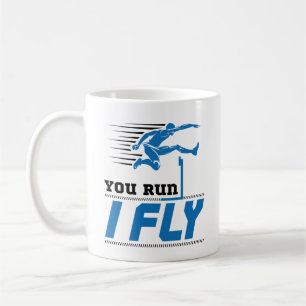 Caneca De Café Magoas e campo que você corre Eu voo