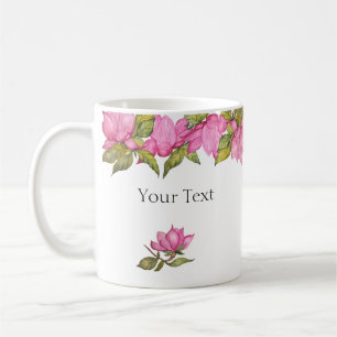 Caneca De Café Magolias rosa-reais