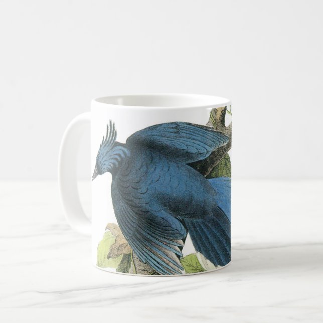 Caneca De Café Magpie Jay de Audubon (Frente Esquerda)