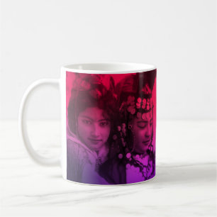Caneca De Café Magrebe Vermelha Rosa Oulada Naïl Berber Girl Fema