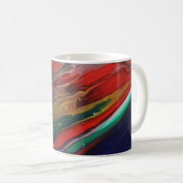 Caneca De Café Mágula de abstrato-art colorida