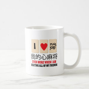 Caneca De Café Mah Jong & bater