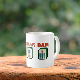 Caneca De Café Mahjong Dot Crak Bam