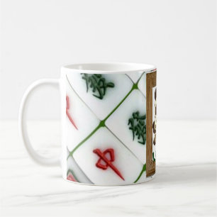 Caneca De Café Mahjong-dragões