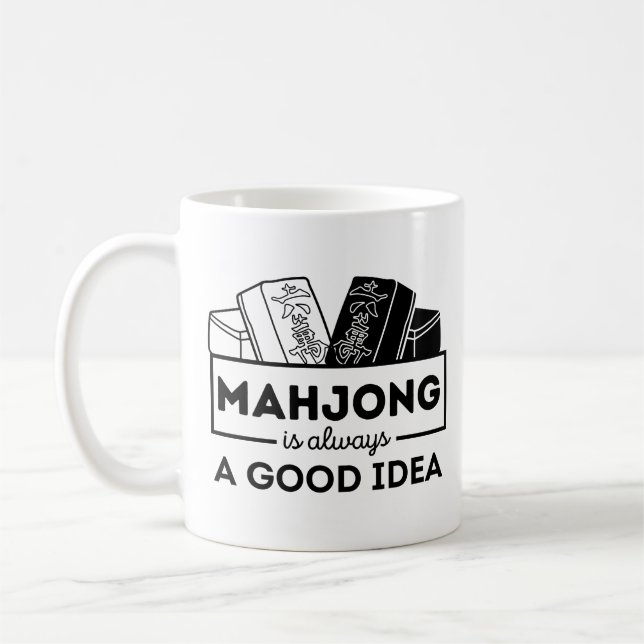 Caneca De Café Mahjong é sempre uma boa ideia (Esquerda)