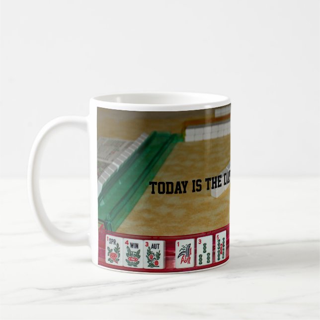 Caneca De Café Mahjong Heavenly Hand Coffee Mug (Esquerda)