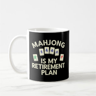 Caneca De Café Mahjong Para A Reforma Do Jogador Mahjong