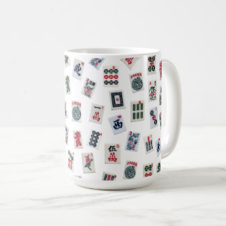 Caneca De Café MahJongg tiles design
