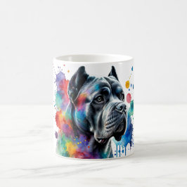 Caneca De Café Maiestoso Cane Corso Watercolor Art Mug