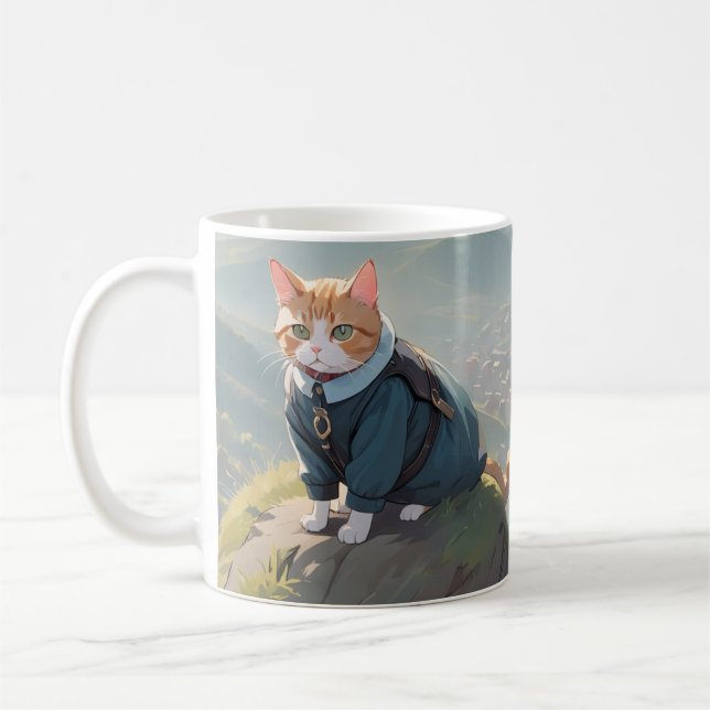Caneca De Café Maiestoso Meow-narchs (Esquerda)