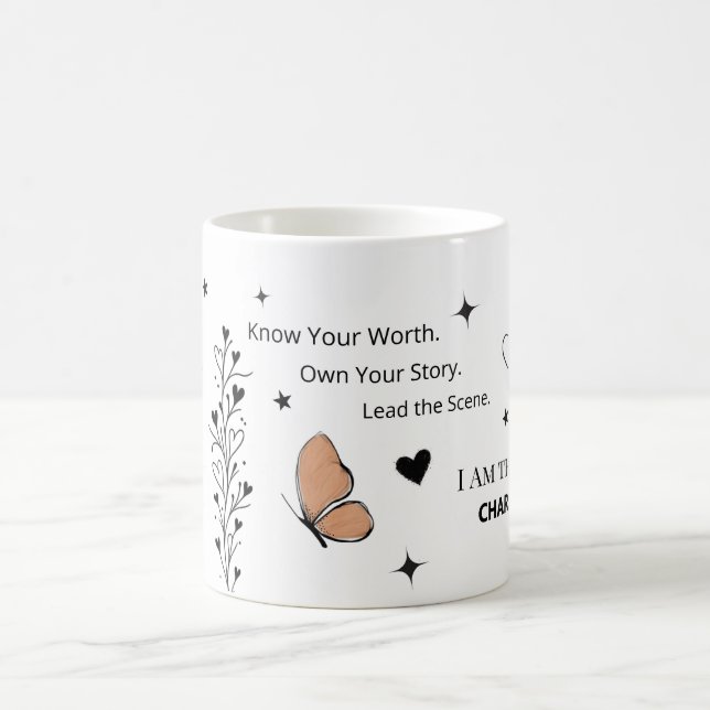 Caneca De Café Main Character Energy Motivational  Coffee Mug (Centro)