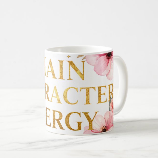 Caneca De Café Main Character Energy Mug  (Frente Esquerda)