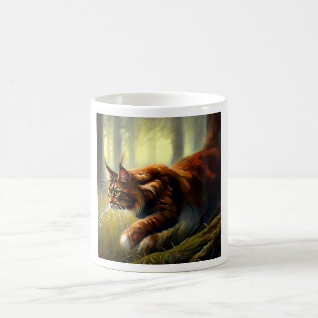 Caneca De Café Maine Coon Cat (Centro)