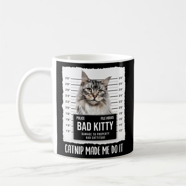 Caneca De Café Maine Coon Cat For Catnip Me Fez Fazer (Esquerda)