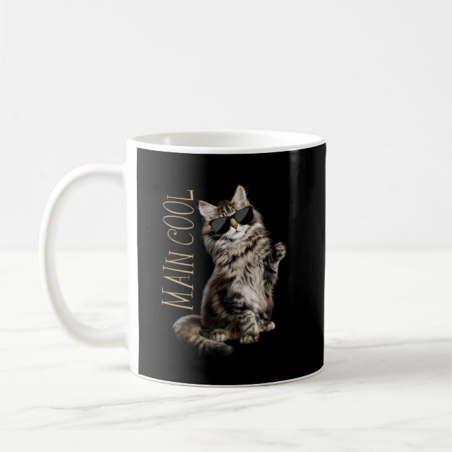 Caneca De Café Maine Coon Cat - Legal principal  (Esquerda)