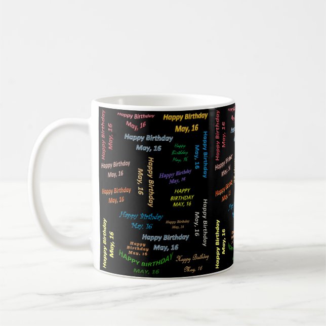 Caneca De Café Maio, 16 Aniversário (Esquerda)