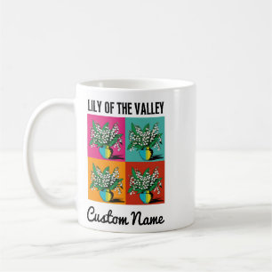 Caneca De Café Maio Mês de Nascimento Lily do Vale Colorido