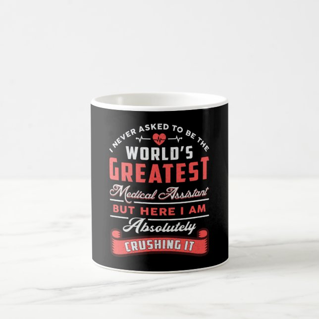 Caneca De Café Maior Assistente Médico do Mundo Engraçado (Centro)