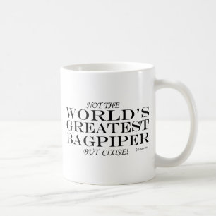 Caneca De Café Maior Bagpiper Fechado