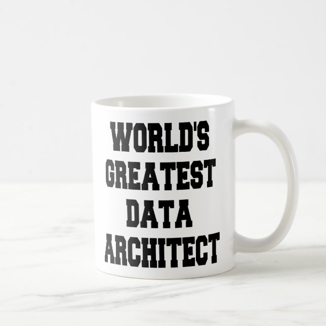 Caneca De Café Maior Data Architect do Mundo (Direita)
