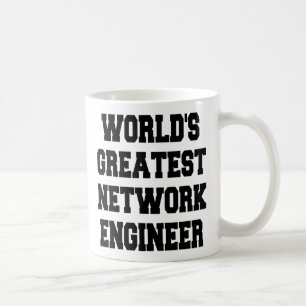 Caneca De Café Maior Engenheiro de rede do mundo