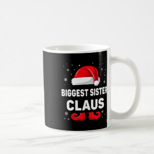 Caneca De Café Maior Irmã Claus da Família de Natal Correspondent
