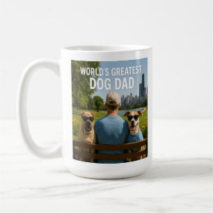 Caneca De Café Maior Pai de Cachorro do Mundo - Legal Crew Editio