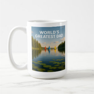Caneca De Café Maior Pai do Mundo - Edição de Serenidade em velei