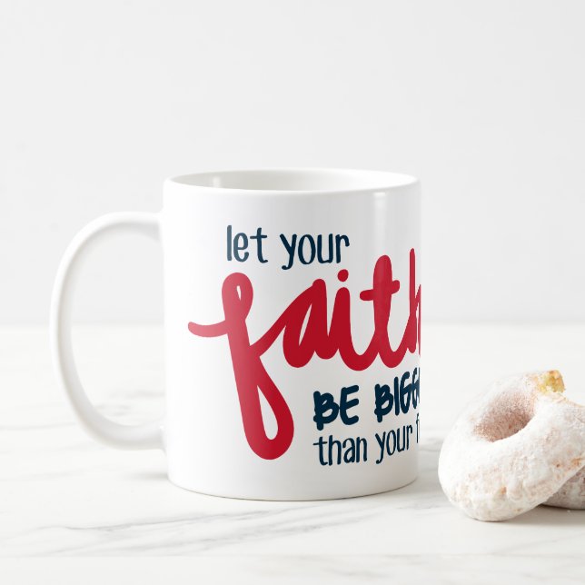 Caneca De Café Maior que o seu medo (Com Donut)
