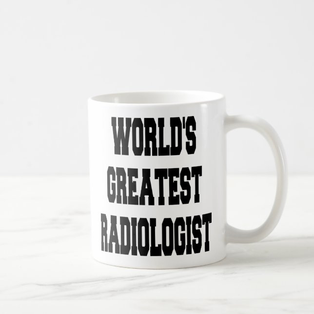 Caneca De Café Maior radiologista do mundo (Direita)