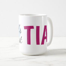 Caneca De Café Maior Tia do Mundo (15 oz) Café Mug