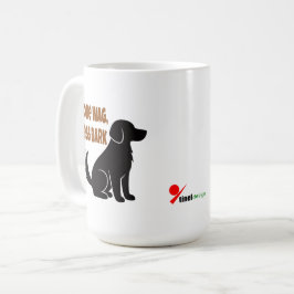 Caneca De Café Mais Abanar, Menos Latir – Silhueta de Cachorro co