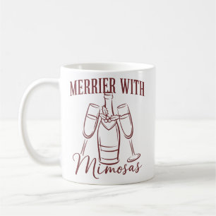 Caneca De Café Mais Alegre com Mimosa Natal Prosecco Festa de Vin