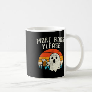 Caneca De Café Mais Boos Por Favor, Ghost Beer Retro Halloween Dr