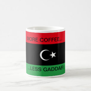 CANECA DE CAFÉ MAIS CAFÉ...MENOS KHADAFY !