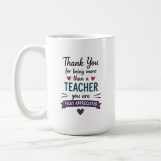 Caneca De Café Mais do que um Professor Verdadeiramente Apreciado