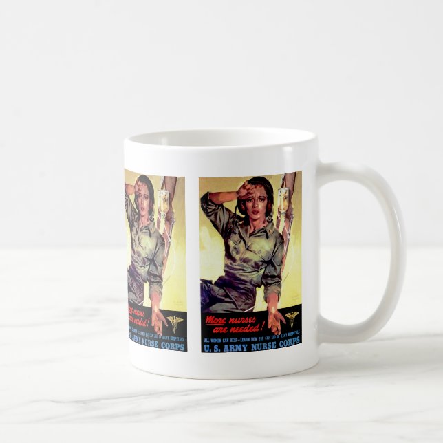 Caneca De Café Mais enfermeiros necessários (Direita)