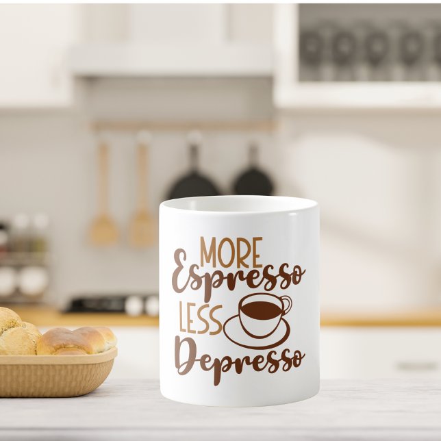 Caneca De Café Mais Espresso Menos Depresso (Criador carregado)