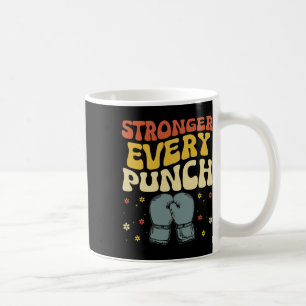 Caneca De Café Mais Forte a Cada Soco Kickboxing Kickbox Kickboxe