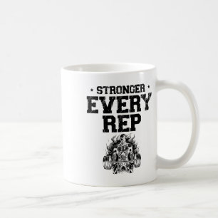 Caneca De Café Mais Forte Cada Eleitor De Peso Montador Bodybuild