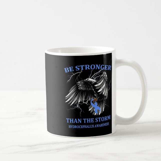 Caneca De Café Mais Forte Que A Tempestade Hidrocefalia (Direita)