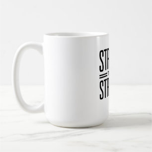 Caneca De Café Mais forte que as minhas lutas
