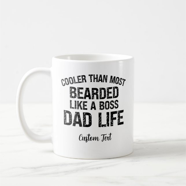 Caneca De Café Mais Legal Do Que A Maioria Barbudo Como Um Chefe  (Esquerda)
