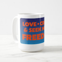 Caneca De Café Mais Liberdade Retro